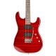 Gigkit Conjunto guitarra eléctrica estilo acolchado color rojo