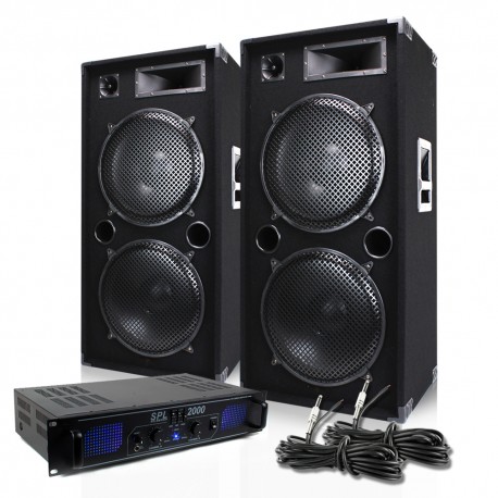 Pack 2 altavoces MAX215 + amplificador - Electrikal Sound